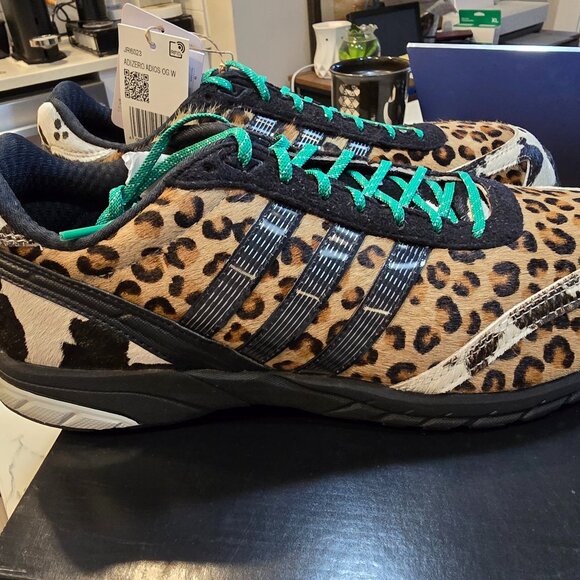 adidas Adizero Adios OG Leopard Brown JR6023 Pony Hair 2025 Men's Size 10 NEW - Picture 1 of 16